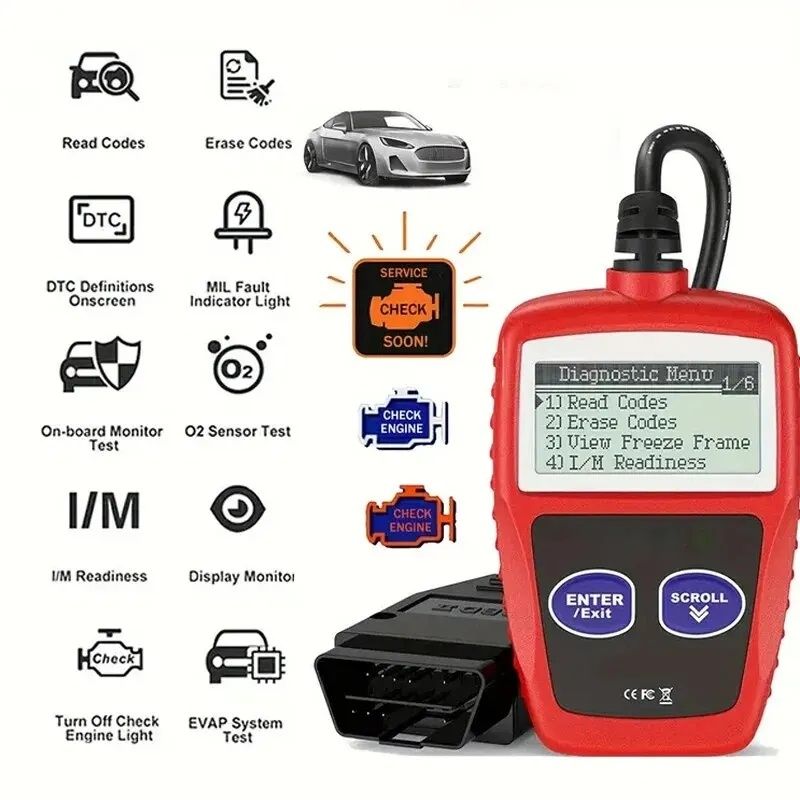 Scaner Auto Premium OBD Scan DTC Clear Diagnoza Cablu cu display 2024