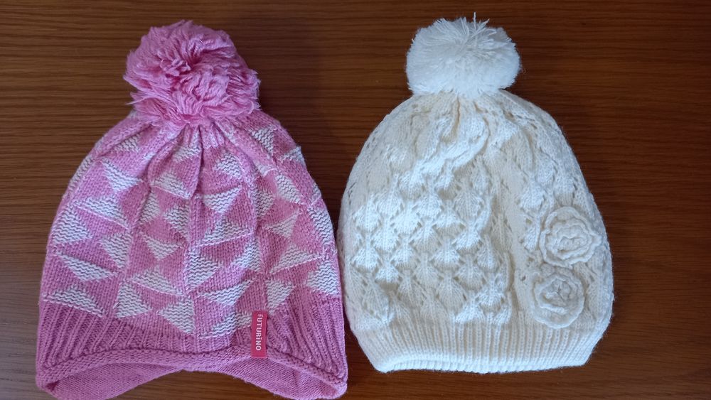 Шапочки для девочки от 1 до 5 лет