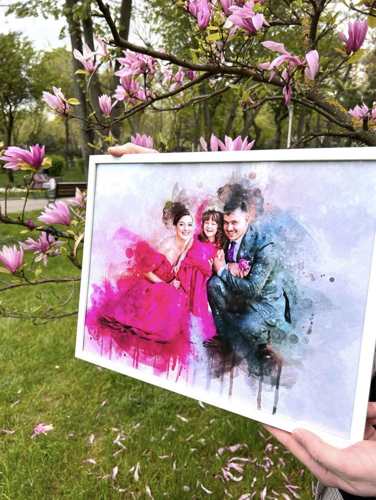 Tablou personalizat în stil Pictură digitală Watercolour