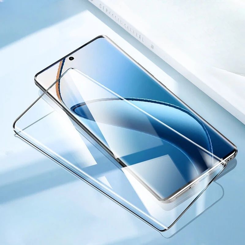 Realme 14 Pro+ 12 Pro Plus GT7 Pro / 3D ЦЯЛО ЛЕПИЛО Стъклен протектор