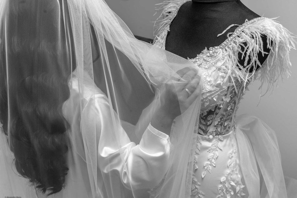 Rochie de mireasa 2 în 1 cu trenă detașabilă