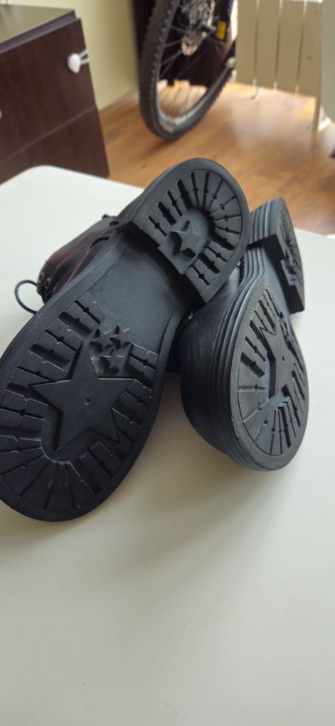 Кожени боти 40-41 размер