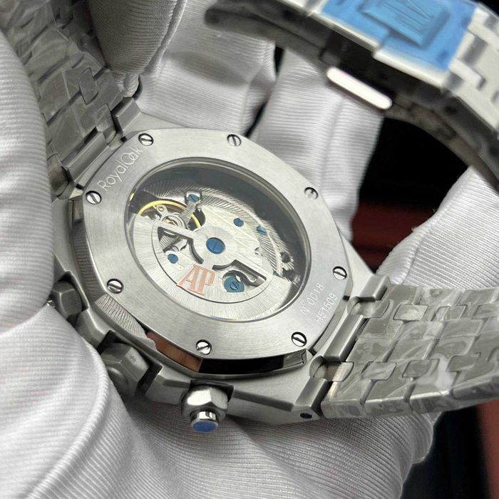 audemars piguet royal oak silver / blue-black