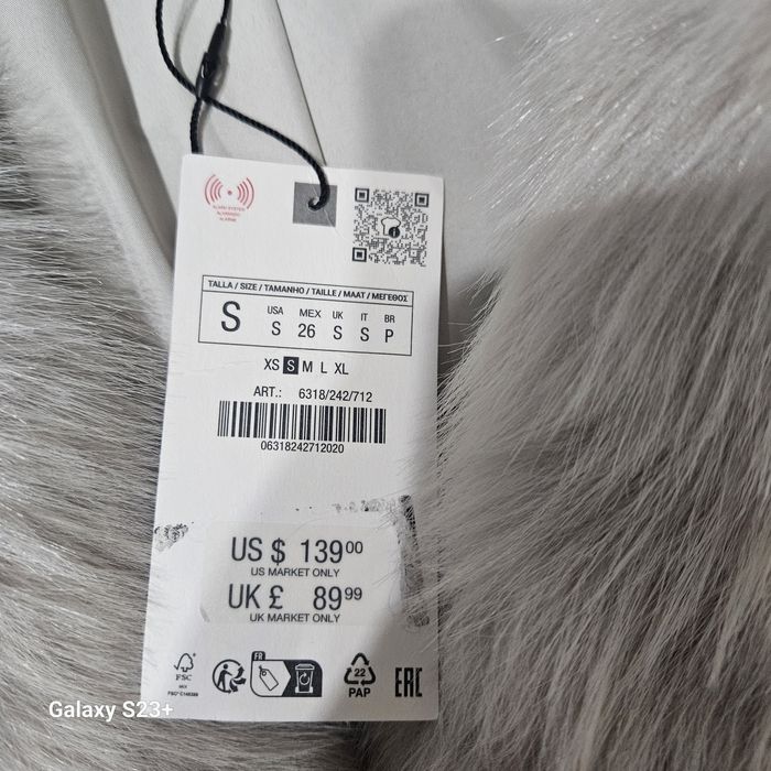 Blanita gri trei sferturi zara