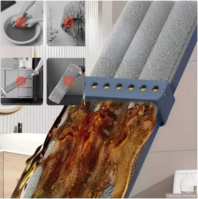 Въртящ Се На 360° Моп с Вградена Изстисквачка За Лесно Почистване