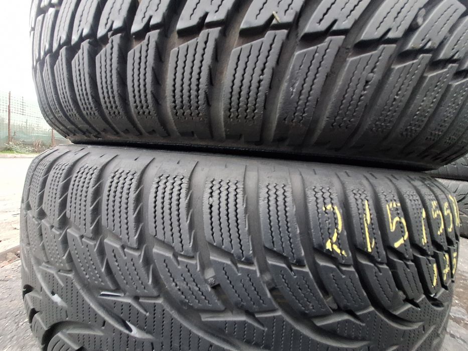 2 anvelope iarna 215/55r16 Nokian Montaj Gratuit
