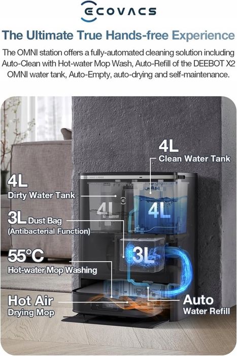 Робот-пылесос Ecovacs Deebot X2 Omni