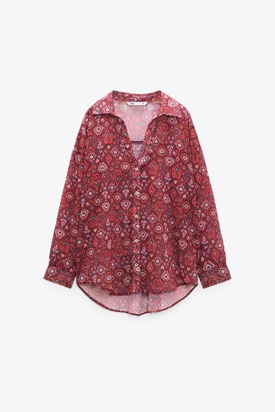Bluza camasa cu imprimeu Zara
