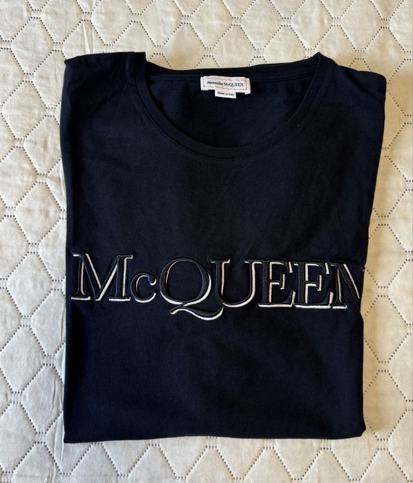Tricou negru barbati, Alexander McQueen, XXL