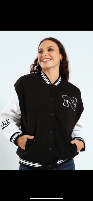 Суичър Бомбър дамски черен