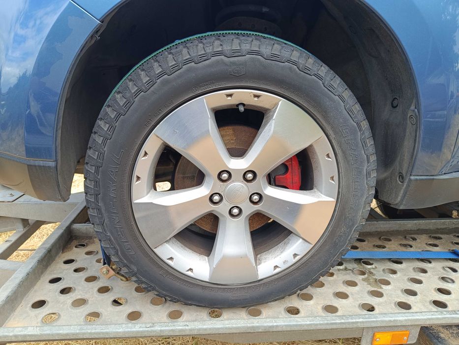 Set jante originale Subaru Forester 215 60 17 teren accidentat anvelop