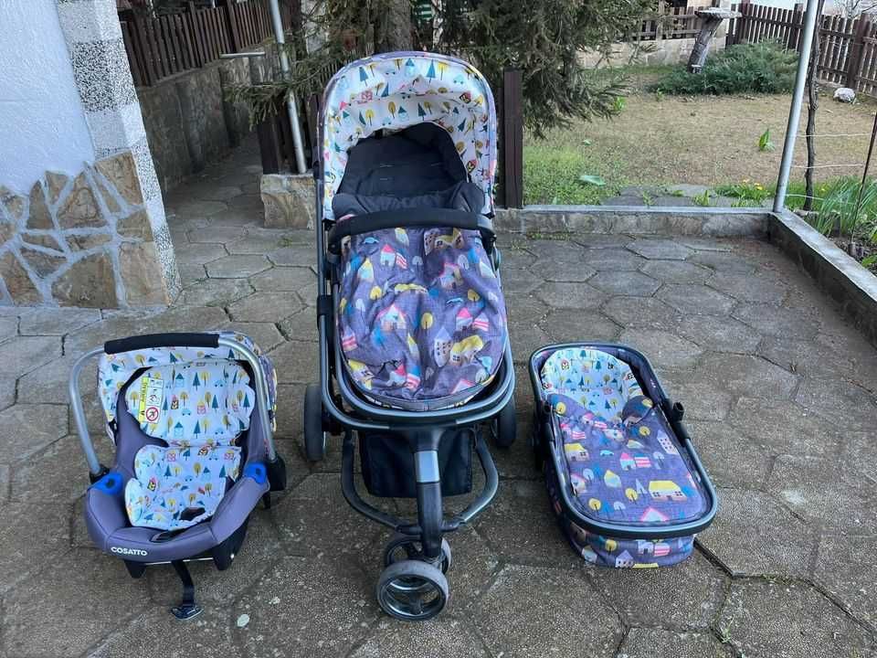 Бебешка количка Cosatto 3в1 GIGGLE 2 в десен Hygge Houses