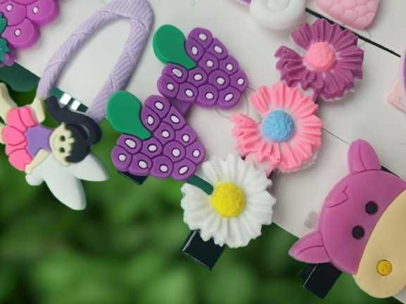 Cleme și accesorii de păr colorate pentru fetițe și fete Model 5