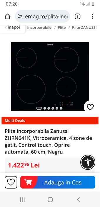 Plita electrica Zanussi