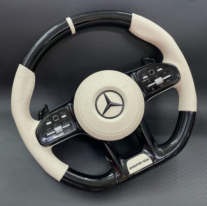 Volan Mercedes AMG custom | carbon alcantara padele | GLE GT C E S CLS