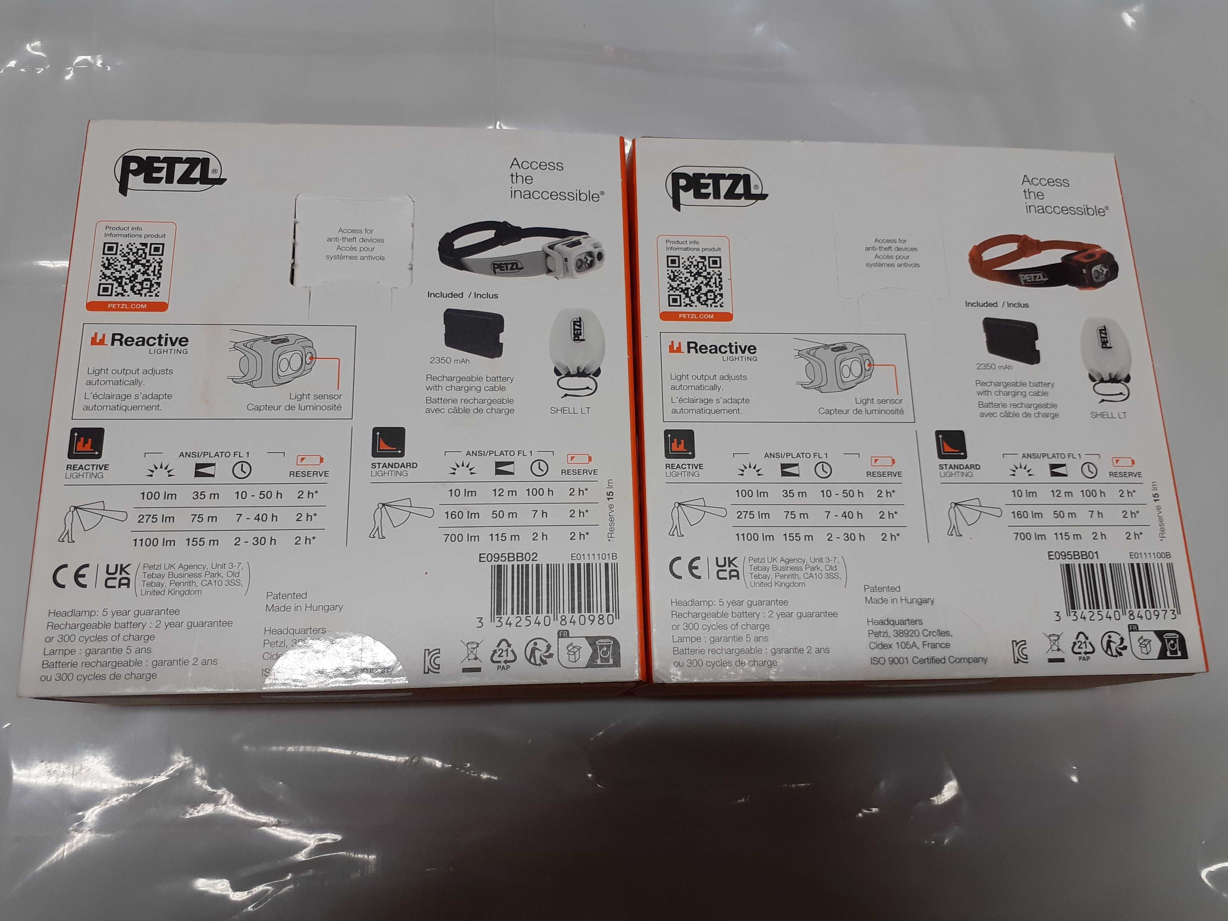 Petzl Челник не използван нов  SWIFT RL има черен, оранжев и бял цвят