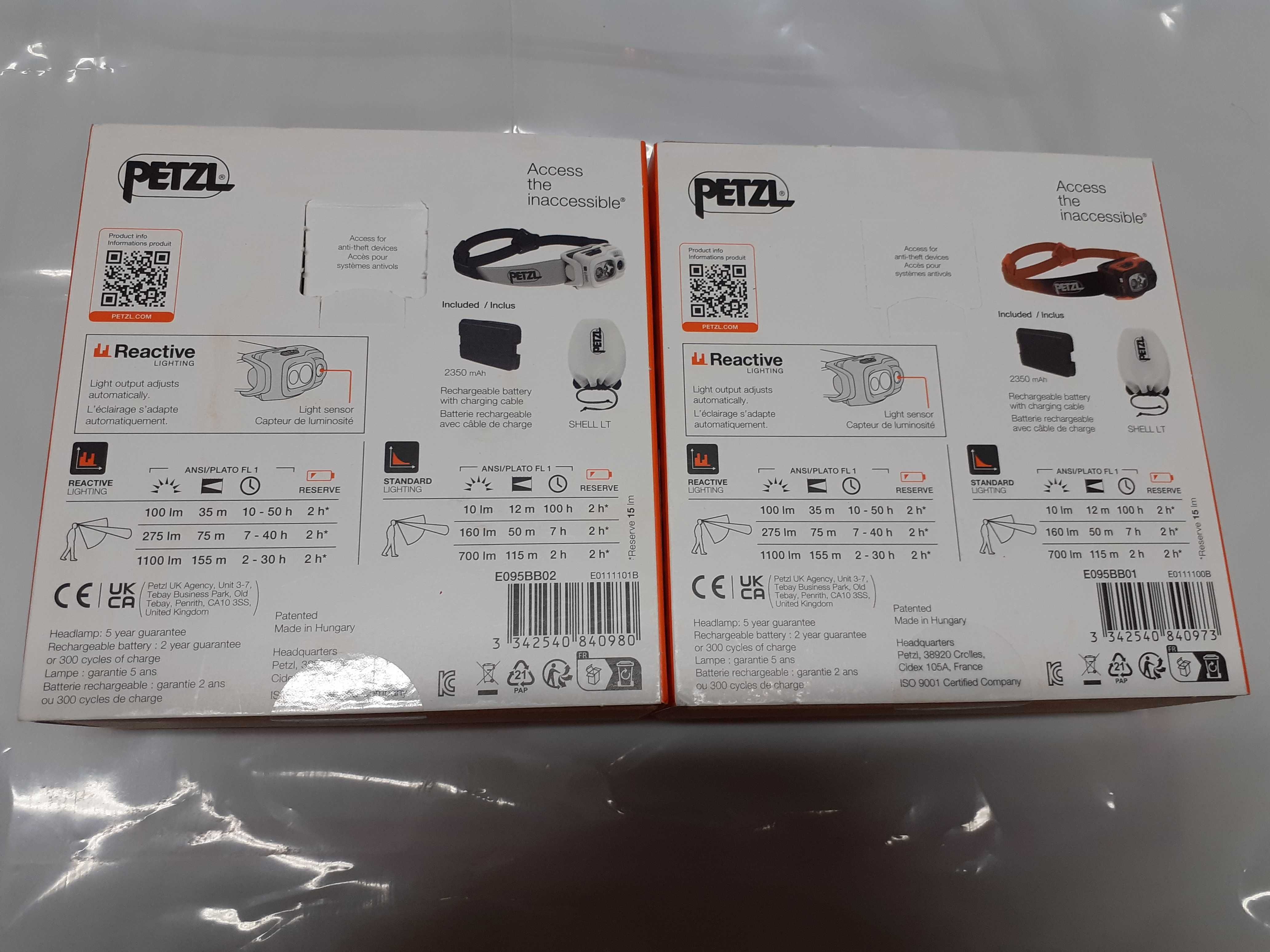 Petzl Челник не използван нов  SWIFT RL има  черен, оранжев, бял цвят