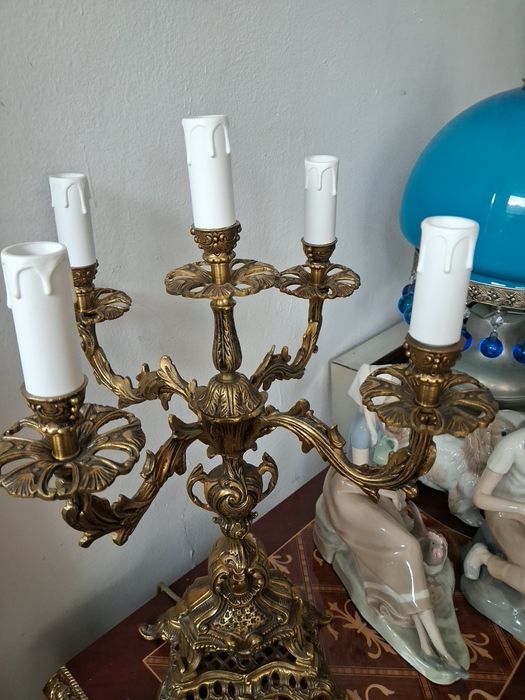 Бронзова   лампа