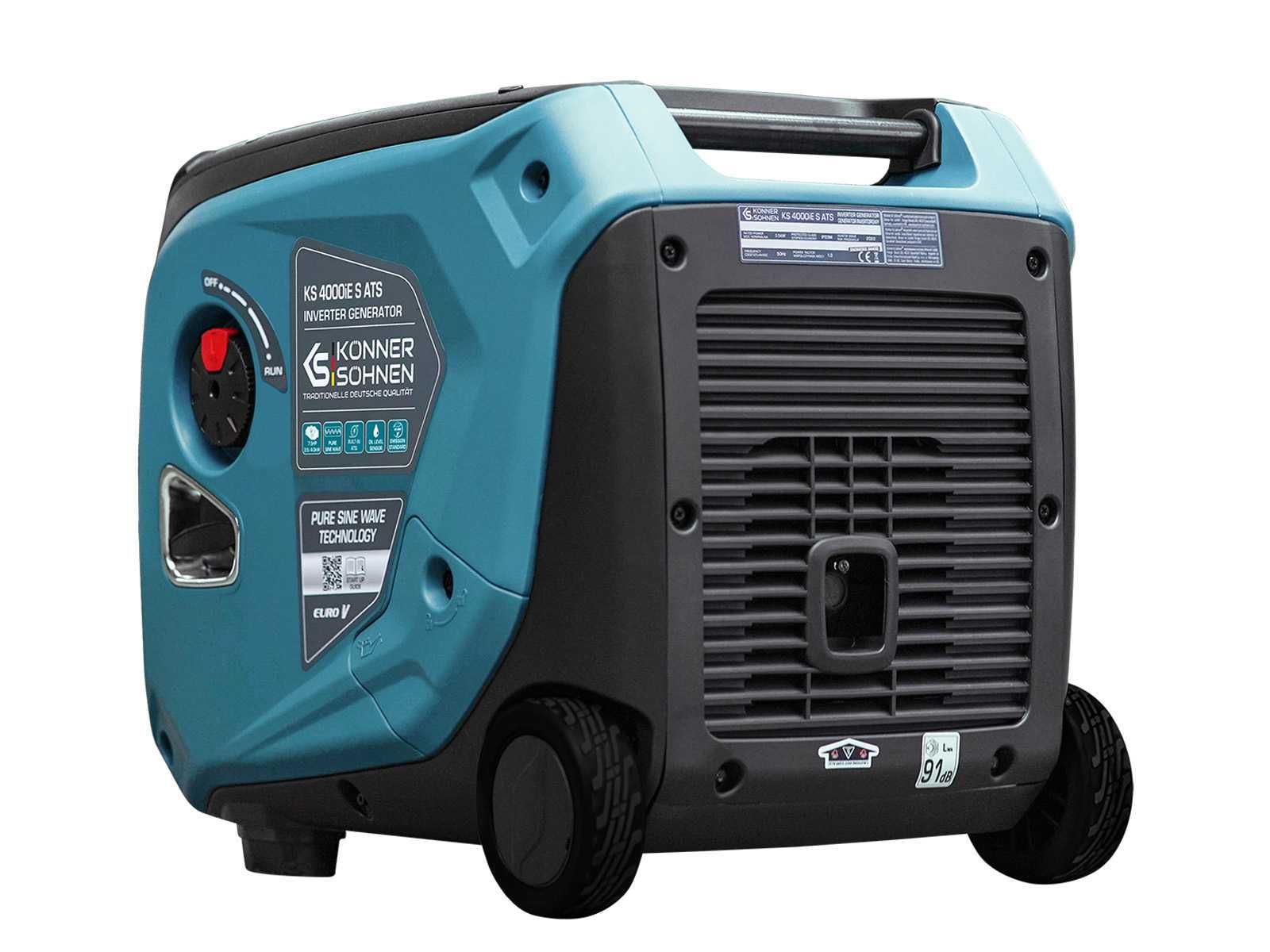 Generator curent pe benzina cu invertor 4.5kW Konner KS 4000iE S ATS