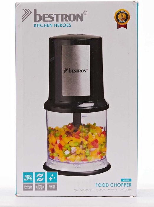Мултифункционален Чопър Bestron AKC200 500мл 400W, две режещи остриета