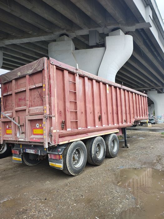 Bena cereale schimb cu semiremorca prelata