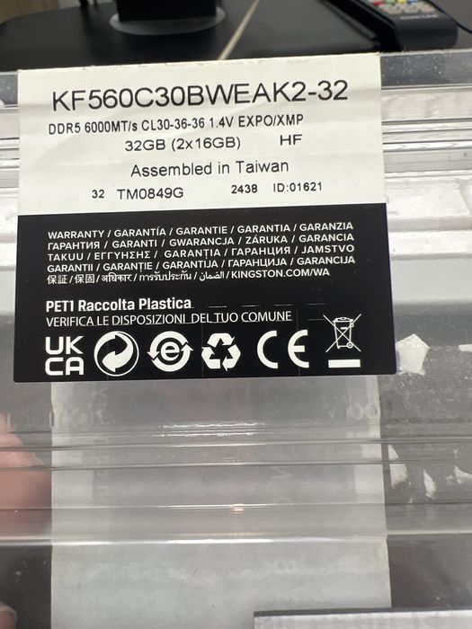 Kingston fury 16gb cl 30 6000mt