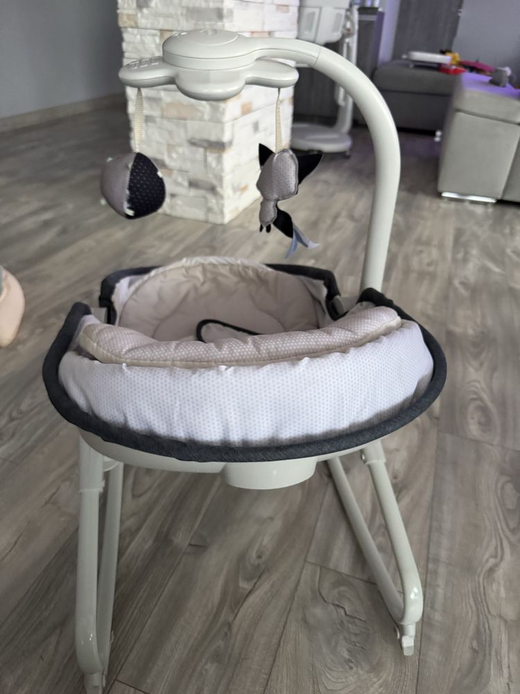 Музикален шезлонг 3 в 1 Tiny Love - Rocker Napper, сив