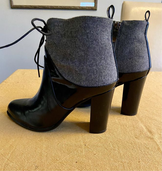 Botine de piele lacuita Vero Moda foarte elegante, noi