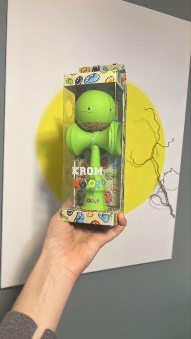 Kendama Krom Pop Kolor green model nou