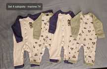 Set 4 salopete Mickey Mouse bebe