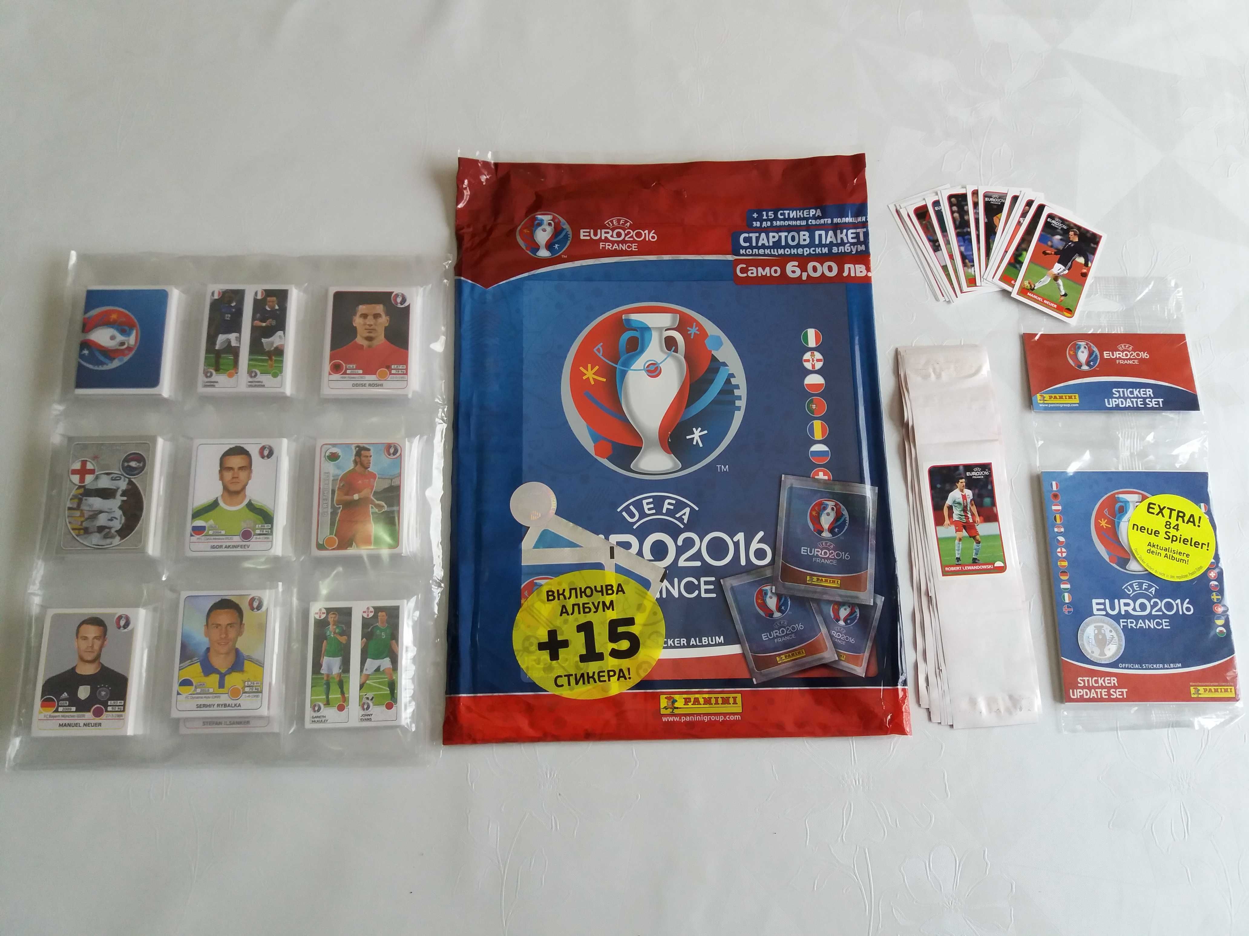 Panini Euro 2016 MEGA PACK Bulgarian edition