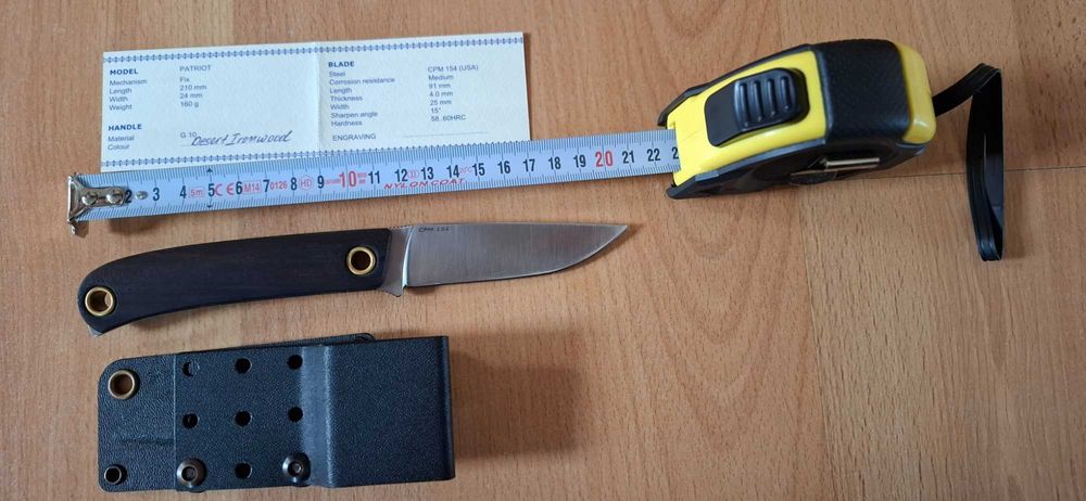 Нож Manly "Patriot" (прахова стомана СРМ 154)