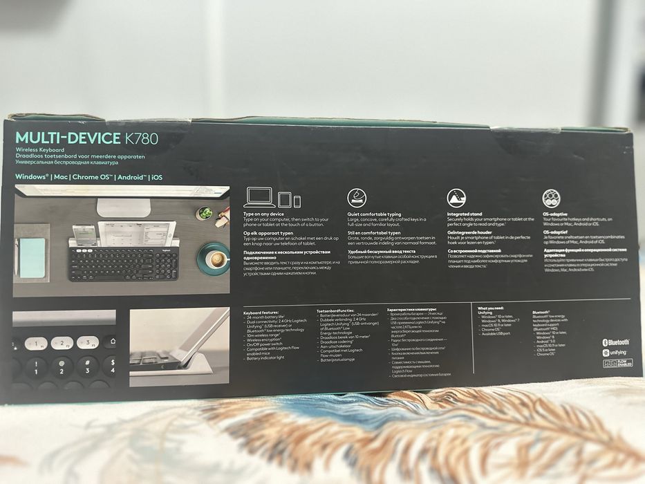 Tastatură Logitech K780 Multi-device Fără fir Bluetooth