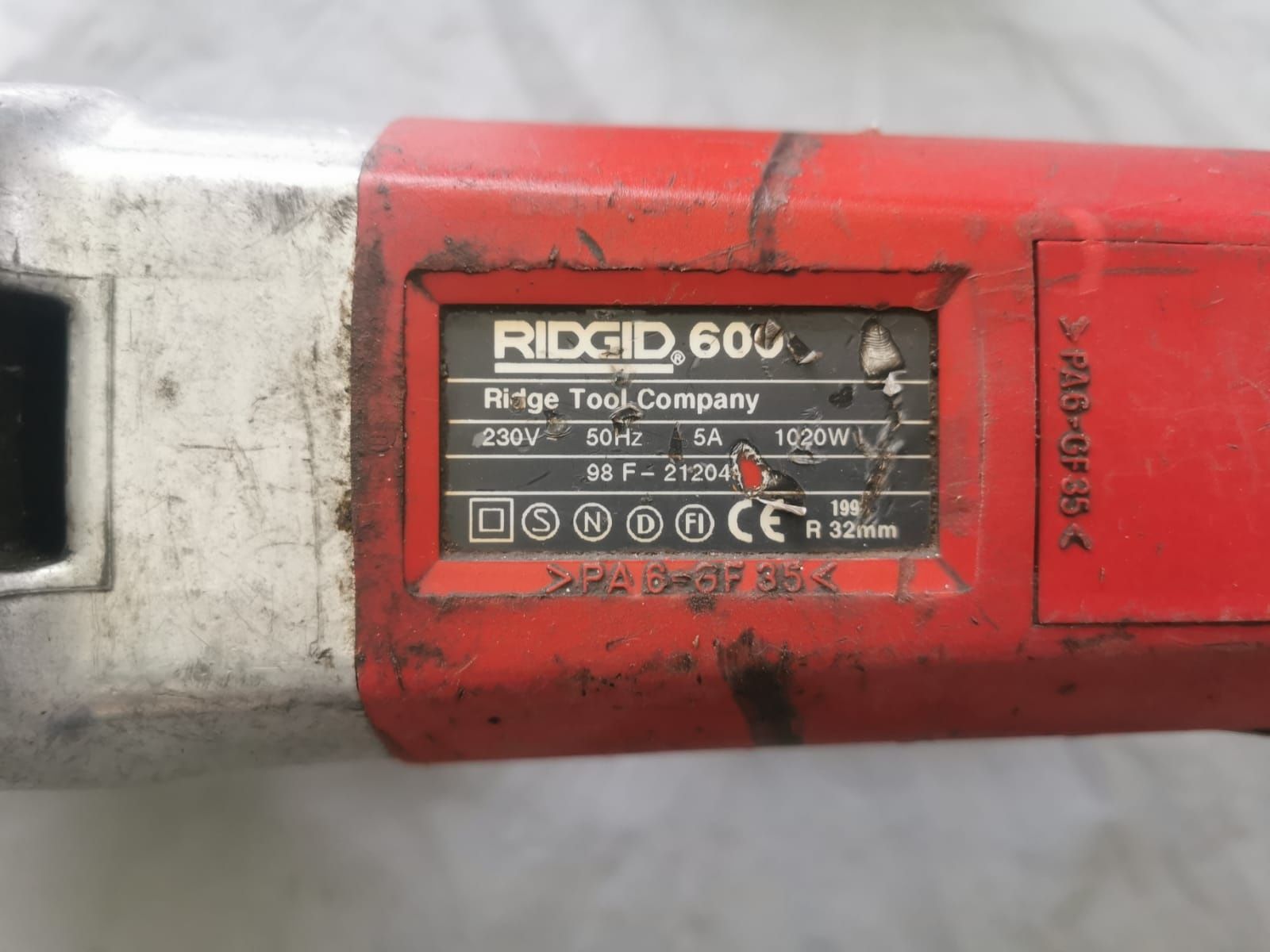 Cupla electrica de filetat Ridgid 600