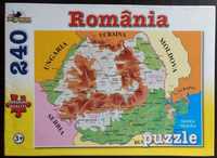 Puzzle Harta Romaniei 3ani+ 240piese