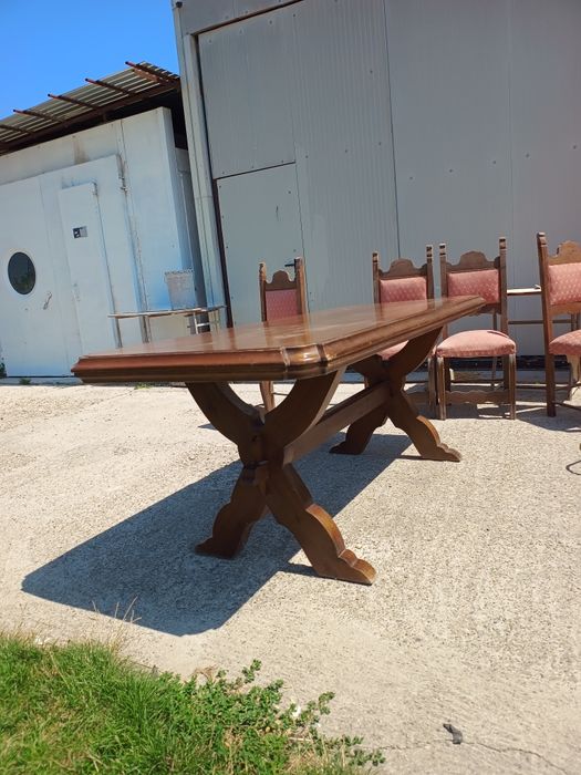 Vând masa lemn masiv import Italia