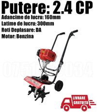 Motosapa Motocultor Benzina 2.4CP Latime Lucru 30cm Livrare GRATUITA