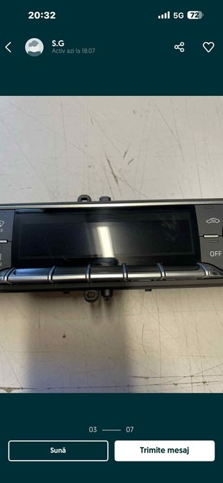 Panou climatronic digital audi a4 b9/b9.5