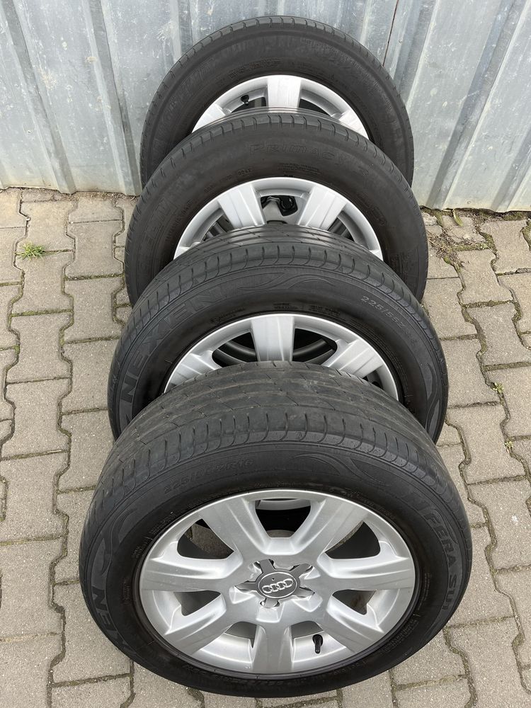 Jante aliaj 5x112mm, anvelope vara 225/55 R16, Audi A4 B7, B8, B9, A6