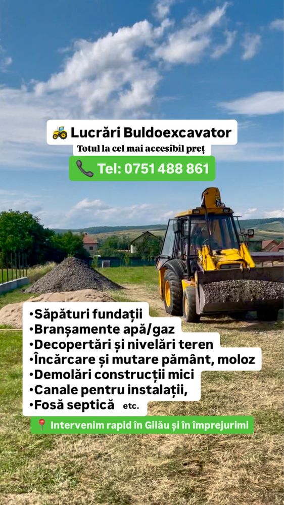 Lucrari buldoexcavator