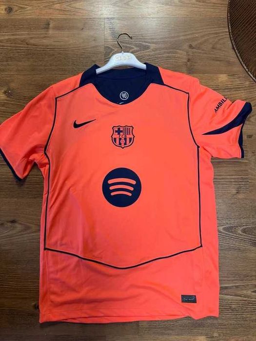 Tricou Fotbal Fc Barcelona x Nike Total 90 Away M/L