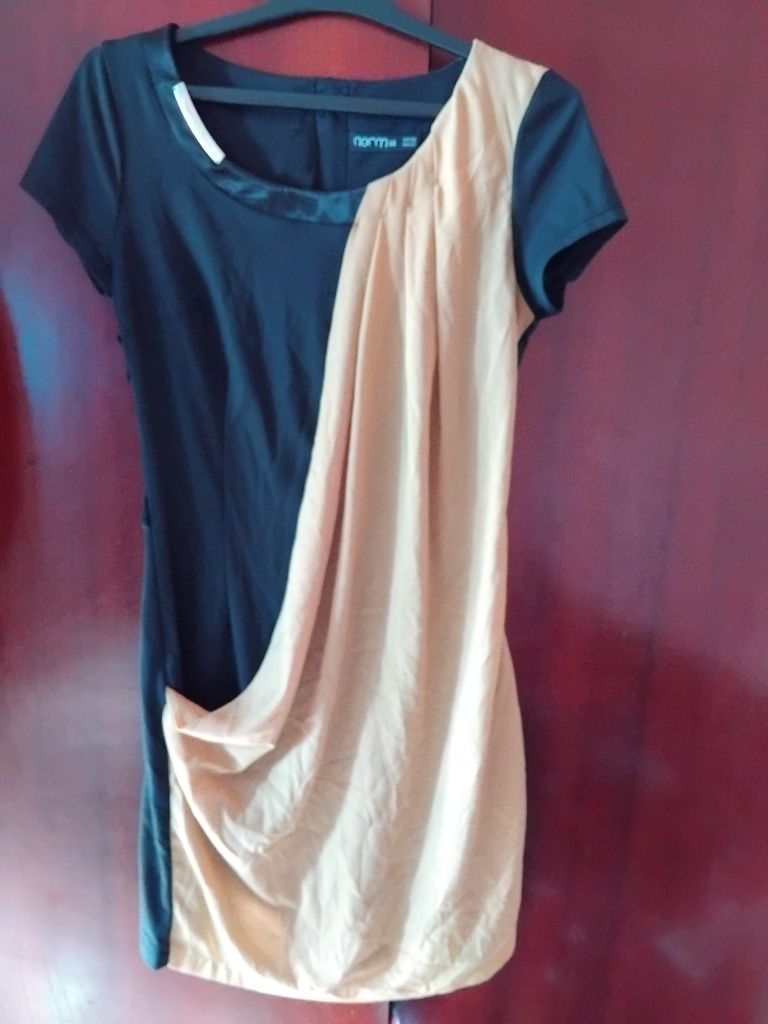 Rochie,negru galben