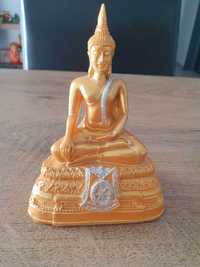Statueta Buddha auriu pe piedestal | Decoratie | Cadou perfect