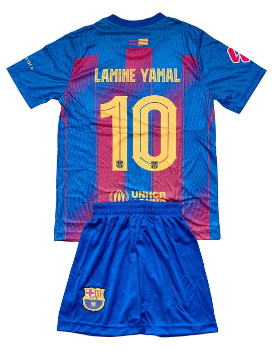 Детски футболен екип Ямал Барселона тениска Yamal комплект Barcelona