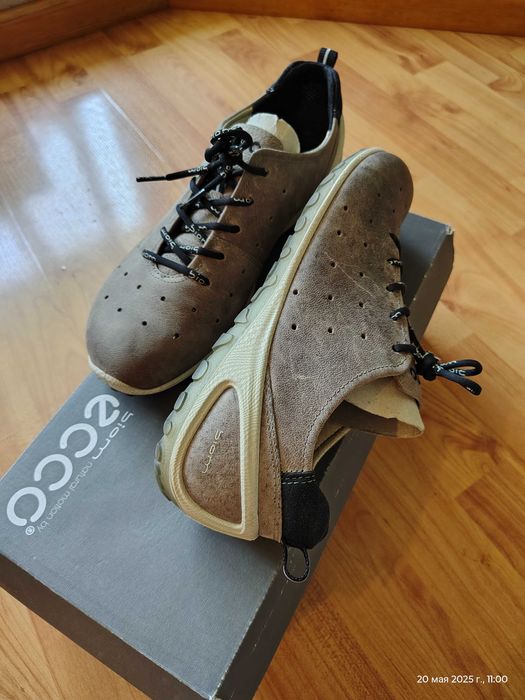 Кроссовки Ecco (Дания),серия Biom,кожа яка,оригинал,новые,р-р 40