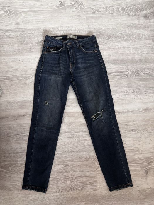 Jeans Bershka skinny cropped, marimea 38