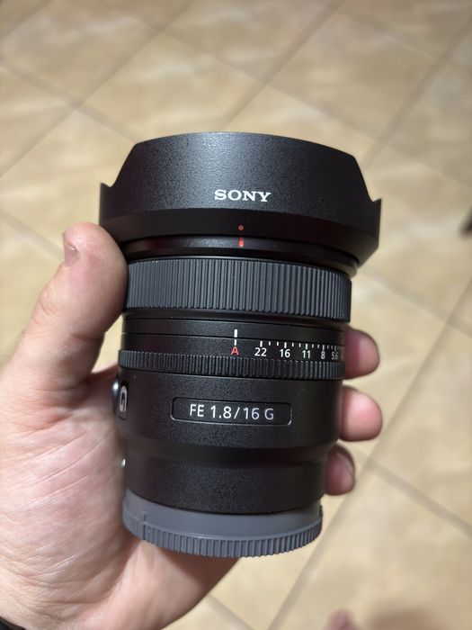 Obiectiv Sony FE 16mm 1.8 G cu certificat de garantie