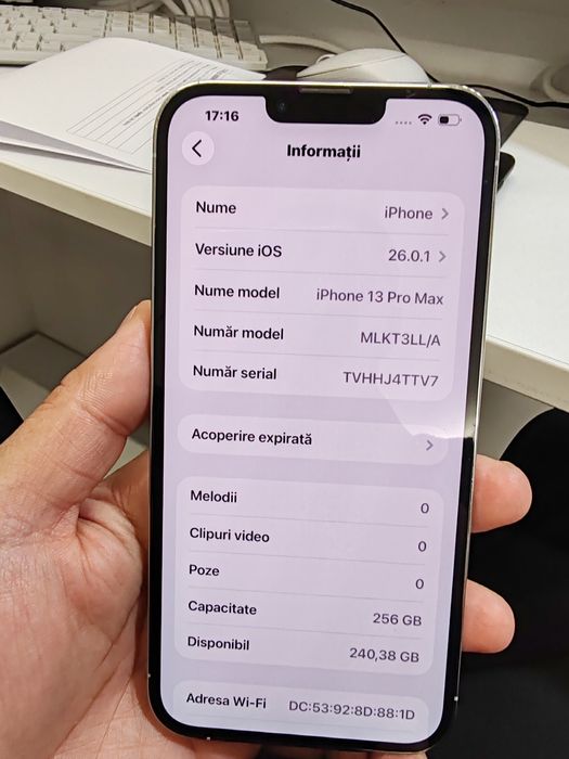 iPhone 13 Pro Max 256 GB baterie 84% cod unic 1023