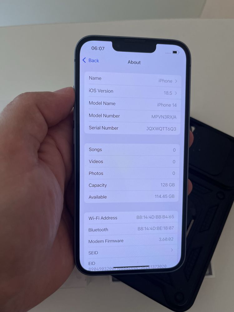 Iphone 14 128GB син