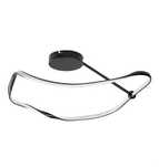 Plafoniera LED Mirossi 38W 2240 lm lumina neutra, neagra